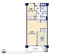 ドルミ西川口 2LDKの間取図画像