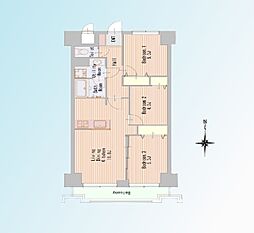 ライオンズガーデン川口 3LDKの間取図画像