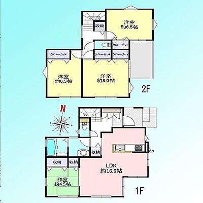 間取り JR武蔵野線 東川口駅 バス16分 源左衛門新田下車 徒歩1分