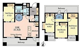 南浦和第2ダイヤモンドマンション 4LDKの間取図画像