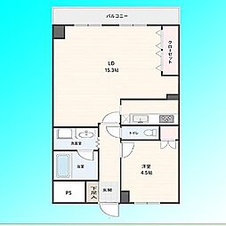エンゼルハイム川口第3 1LDKの間取図画像