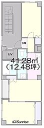 篠田ビルの間取図画像
