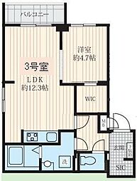 東急大井町線 等々力駅 徒歩17分の賃貸マンション 1階1LDKの間取り