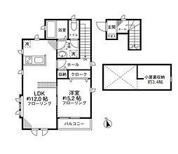 京王井の頭線 池ノ上駅 徒歩4分の賃貸アパート 2階1LDKの間取り