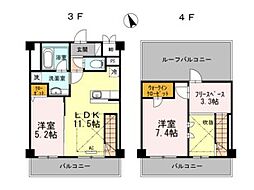 グリーンアベニュー6 2SLDKの間取図画像