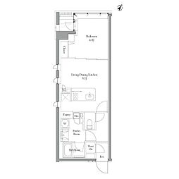 MATSU5588 1LDKの間取図画像