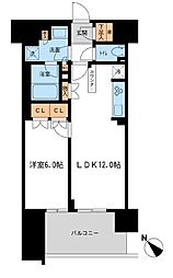 BLESS宮崎台 1LDKの間取図画像