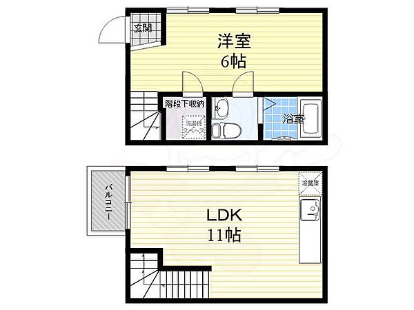 スウェーデンテラス井の頭公園 1｜東京都三鷹市井の頭５丁目(賃貸テラスハウス1LDK・1階・41.06㎡)の写真 その2