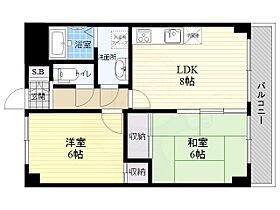 エクリーンミタカ1 506 ｜ 東京都三鷹市野崎１丁目（賃貸マンション2LDK・5階・47.55㎡） その2