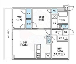 S-RESIDENCE富士見ヶ丘afford 3階2SLDKの間取り