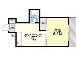 シティーリバーむさしの 1階1DKの間取り