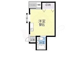 メゾンアザレ 2階ワンルームの間取り