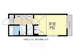 JR中央線 三鷹駅 バス5分 大成高校前下車 徒歩5分の賃貸アパート 2階1Kの間取り