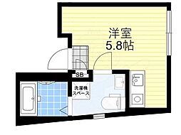 グランシアター ネオ トキワ 地下1階ワンルームの間取り