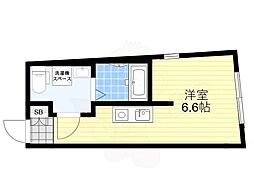 グランシアター ネオ トキワ 地下1階ワンルームの間取り