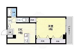 リーゾ・ヴィヴァーチェ 2階1DKの間取り
