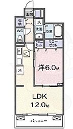 アウル吉祥寺南 2階1LDKの間取り