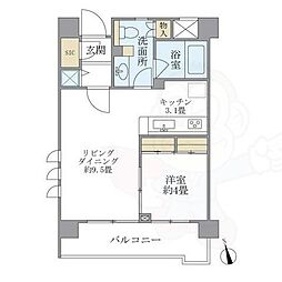 プレミアコンフォート西荻窪 3階1LDKの間取り