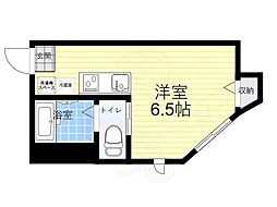 OPEN　GATE　武蔵関 1階ワンルームの間取り
