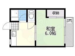 T.フラッツ 1DKの間取図画像
