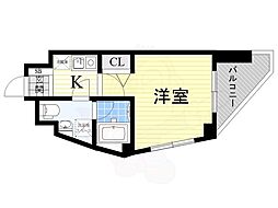 HF上石神井レジデンス 1Kの間取図画像