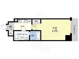 メインステージ武蔵関駅前2 1Kの間取図画像