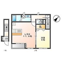 アンベリール 201 ｜ 埼玉県所沢市宮本町２丁目10-12（賃貸アパート1LDK・2階・46.83㎡） その2