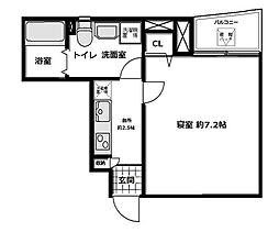 プチドムス浅草 1Kの間取図画像