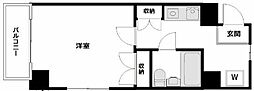 ジュネス浅草 ワンルームの間取図画像
