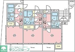東武野田線 新柏駅 徒歩6分の賃貸アパート 1階1Kの間取り