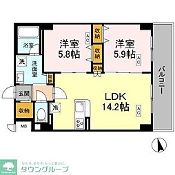 間取図画像 2LDK