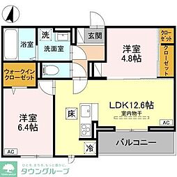 Luna 2LDKの間取図画像