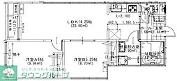 T-Fort Misato 2LDKの間取図画像