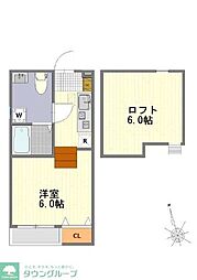 BuenaCuarto 1Kの間取図画像