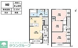 リーブルファイン愛宕駅前I 3LDKの間取図画像