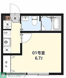 La Premiere 1Kの間取図画像