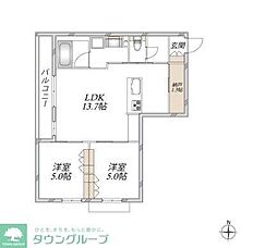 Astraea 2LDKの間取図画像