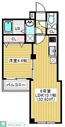 アルカンシエル柏 1LDKの間取図画像
