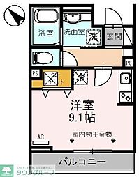 フェリーチェ ワンルームの間取図画像