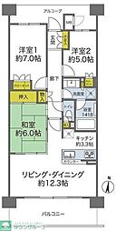 D'グラフォートレイクタウンE館 3LDKの間取図画像
