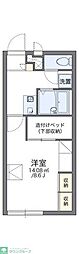 レオパレス桜 1Kの間取図画像