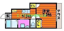 PASIFICOB 1Kの間取図画像