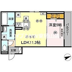 アルタ・レジデ 1LDKの間取図画像