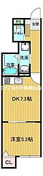 Heaven 1DKの間取図画像