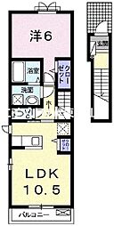 イル・ヴィラージュ 1LDKの間取図画像