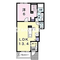 トゥールビヨン3 1LDKの間取図画像