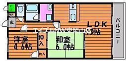 エステートピア浜 2LDKの間取図画像
