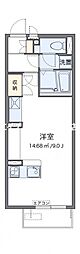 ミランダクラーラ ワンルームの間取図画像