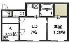 めぞんミネット  ｜ 岡山県岡山市中区高屋（賃貸アパート1LDK・1階・40.36㎡） その2