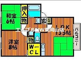 フロリアーデ梅島A  ｜ 岡山県岡山市中区八幡（賃貸アパート2LDK・2階・67.90㎡） その2